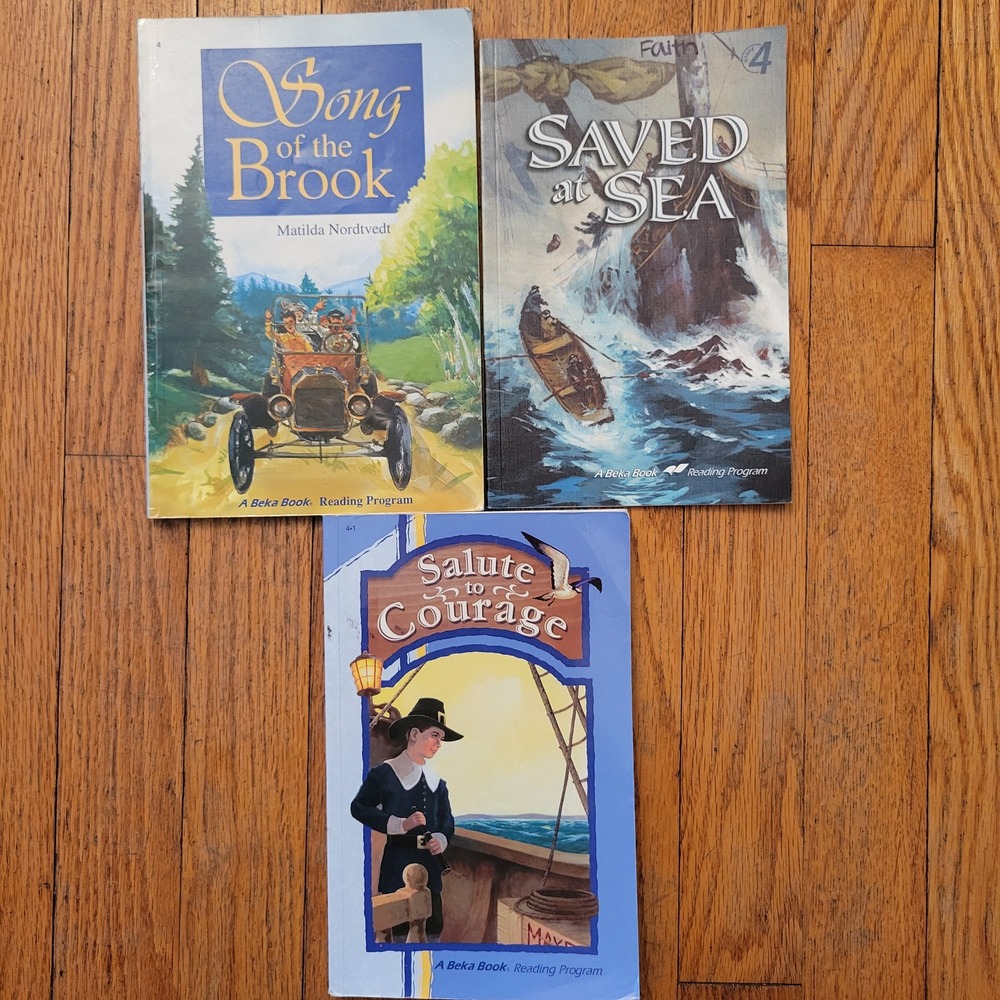 3 Abeka Grade 4 Reading Books Set Homeschool Learning Phonics Educational